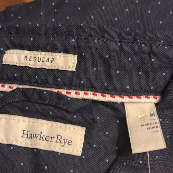 HAWKER RYE ELEMENTAL LONG SLEEVE OXFORD SHIRT NAVY - M - Picture 5 of 5
